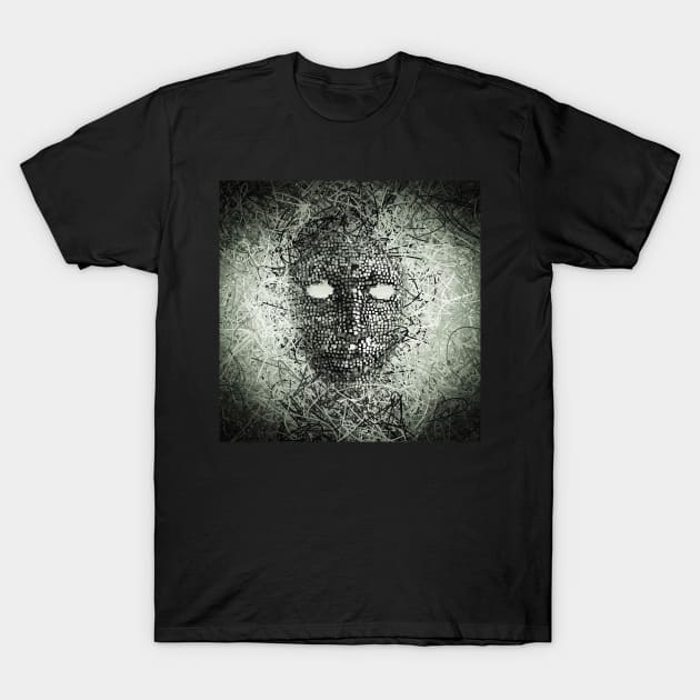 Abstract Wires Mask T-Shirt by rolffimages